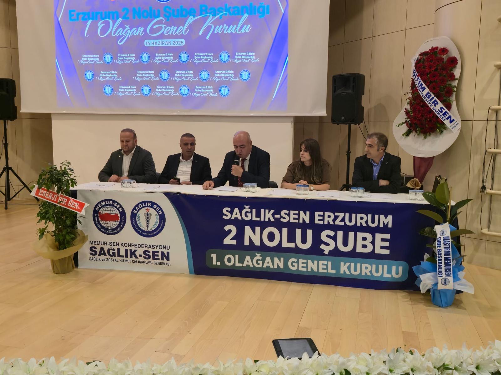 Erzurum Üniversite Şube’nin 1. Olağan Genel Kurulu Yapıldı