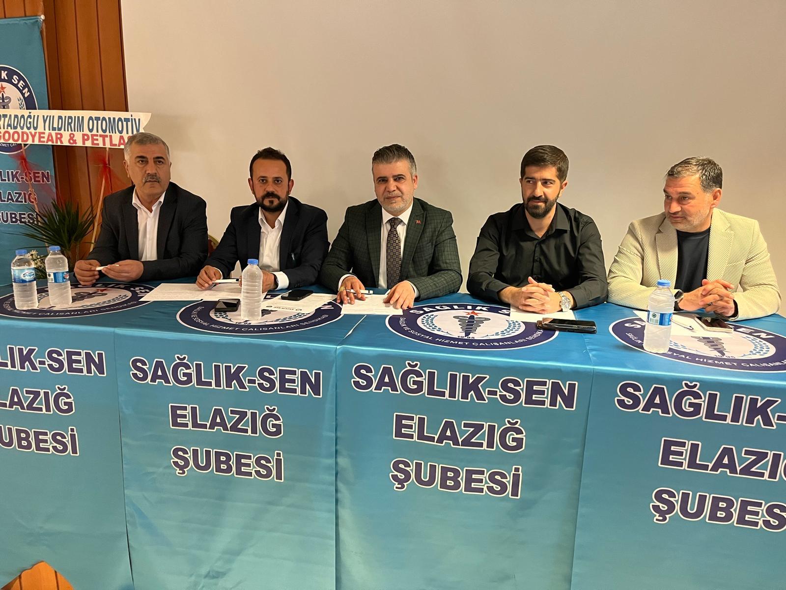 Sağlık-Sen Elazığ Üniversite Şubesi’nin 4. Olağan Genel Kurulu Gerçekleştirildi